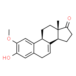 ChemSpider 2D Image | 3-Hydroxy-2-methoxyestra-1(10),2,4,7-tetraen-17-one | C19H22O3