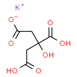 ChemSpider 2D Image | citric acid potassium salt | C6H7KO7