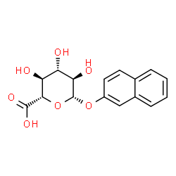 ChemSpider 2D Image | 2-Naphthyl beta-D-glucopyranosiduronic acid | C16H16O7