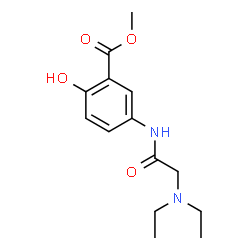ChemSpider 2D Image | Methyl 5-[(N,N-diethylglycyl)amino]-2-hydroxybenzoate | C14H20N2O4