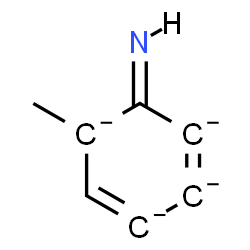 ChemSpider 2D Image | (6E)-6-Imino-5-methyl-1,3-cyclohexadiene-1,2,3,5-tetraide | C7H5N