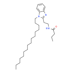 ChemSpider 2D Image | N-[2-(1-Hexadecyl-1H-benzimidazol-2-yl)ethyl]butanamide | C29H49N3O