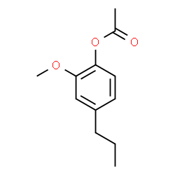 ChemSpider 2D Image | 2-Methoxy-4-propylphenyl acetate | C12H16O3