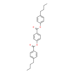 ChemSpider 2D Image | 4-Butylphenyl 4-(4-butylbenzoyloxy)benzoate | C28H30O4