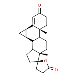 ChemSpider 2D Image | (1aR,5aR,7aS,8R,10cR)-5a,7a-Dimethyl-1,1a,3',4,4',5,5a,5b,6,7,7a,9,10,10a,10b,10c-hexadecahydro-3H,5'H-spiro[cyclopenta[a]cyclopropa[l]phenanthrene-8,2'-furan]-3,5'-dione | C23H30O3