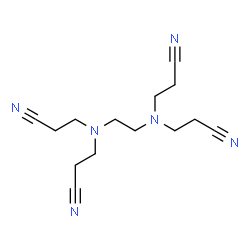 ChemSpider 2D Image | 3,3',3'',3'''-(1,2-Ethanediyldinitrilo)tetrapropanenitrile | C14H20N6