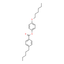 ChemSpider 2D Image | 4-(Hexyloxy)phenyl-4-pentylbenzoat | C24H32O3
