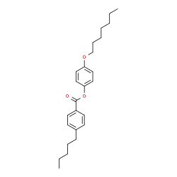 ChemSpider 2D Image | 4-(Heptyloxy)phenyl 4-pentylbenzoate | C25H34O3