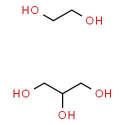 ChemSpider 2D Image | 1,2-Ethanediol - 1,2,3-propanetriol (1:1) | C5H14O5