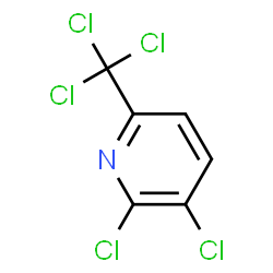 ChemSpider 2D Image | 2,3-Dichloro-6-(trichloromethyl)pyridine | C6H2Cl5N