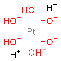 ChemSpider 2D Image | hydron; platinum; hexahydroxide | H6O6Pt