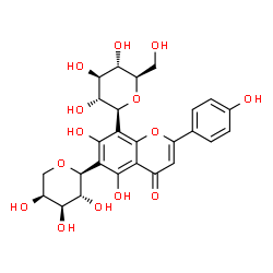 ChemSpider 2D Image | Isoschaftoside | C26H28O14