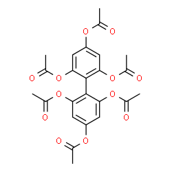 ChemSpider 2D Image | 2,2',4,4',6,6'-Biphenylhexayl hexaacetate | C24H22O12