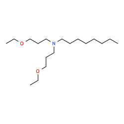 ChemSpider 2D Image | N,N-Bis(3-ethoxypropyl)-1-octanamine | C18H39NO2