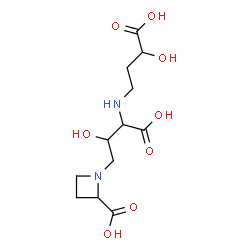 ChemSpider 2D Image | 4-(2-Carboxy-1-azetidinyl)-N-(3-carboxy-3-hydroxypropyl)threonine | C12H20N2O8