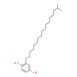 ChemSpider 2D Image | 2-(16-Methylheptadecyl)-1,4-benzenediol | C24H42O2