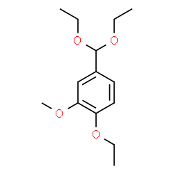 ChemSpider 2D Image | 4-(Diethoxymethyl)-1-ethoxy-2-methoxybenzene | C14H22O4