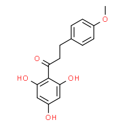 ChemSpider 2D Image | 3-(4-Methoxyphenyl)-1-(2,4,6-trihydroxyphenyl)-1-propanone | C16H16O5
