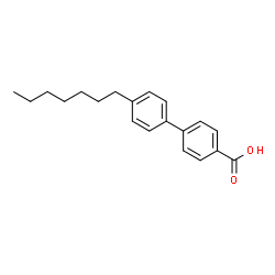 ChemSpider 2D Image | 4-(4'-n-heptylphenyl)benzoic acid | C20H24O2