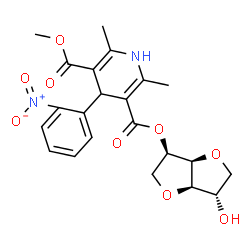 ChemSpider 2D Image | Sornidipine | C22H24N2O9