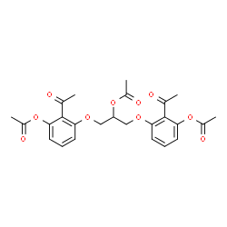 ChemSpider 2D Image | (2-Acetoxy-1,3-propanediyl)bis(oxy-2-acetyl-3,1-phenylene) diacetate | C25H26O10