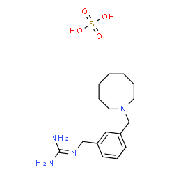ChemSpider 2D Image | 2-[3-(1-Azocanylmethyl)benzyl]guanidine sulfate (1:1) | C16H28N4O4S