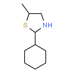 ChemSpider 2D Image | 2-Cyclohexyl-5-methyl-1,3-thiazolidine | C10H19NS