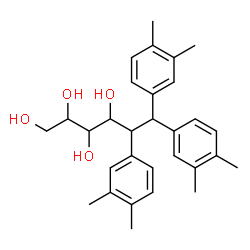 ChemSpider 2D Image | 1,2-Dideoxy-1,1,2-tris(3,4-dimethylphenyl)hexitol | C30H38O4