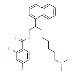 ChemSpider 2D Image | 8-(Dimethylamino)-2-(1-naphthyl)octyl 2,4-dichlorobenzoate | C27H31Cl2NO2