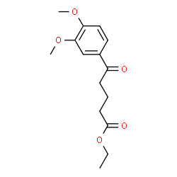 ChemSpider 2D Image | Ethyl 5-(3,4-dimethoxyphenyl)-5-oxopentanoate | C15H20O5