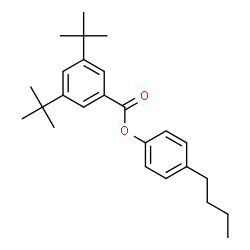 ChemSpider 2D Image | 4-Butylphenyl 3,5-bis(2-methyl-2-propanyl)benzoate | C25H34O2
