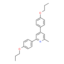 ChemSpider 2D Image | 2-Methyl-4,6-bis(4-propoxyphenyl)pyridine | C24H27NO2