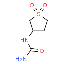 ChemSpider 2D Image | 1-(1,1-Dioxidotetrahydro-3-thiophenyl)urea | C5H10N2O3S
