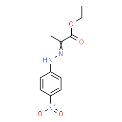 ChemSpider 2D Image | Ethyl 2-[(4-nitrophenyl)hydrazono]propanoate | C11H13N3O4