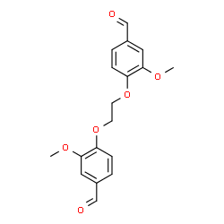 ChemSpider 2D Image | 4,4'-[1,2-Ethanediylbis(oxy)]bis(3-methoxybenzaldehyde) | C18H18O6