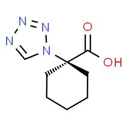 ChemSpider 2D Image | 1-(1H-Tetrazol-1-yl)cyclohexanecarboxylic acid | C8H12N4O2