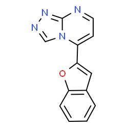 ChemSpider 2D Image | 5-(1-Benzofuran-2-yl)[1,2,4]triazolo[4,3-a]pyrimidine | C13H8N4O