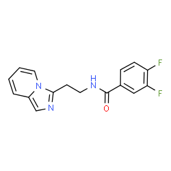 ChemSpider 2D Image | 3,4-Difluoro-N-[2-(imidazo[1,5-a]pyridin-3-yl)ethyl]benzamide | C16H13F2N3O