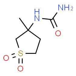 ChemSpider 2D Image | 1-(3-Methyl-1,1-dioxidotetrahydro-3-thiophenyl)urea | C6H12N2O3S