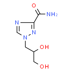 ChemSpider 2D Image | 1-(2,3-Dihydroxypropyl)-1H-1,2,4-triazole-3-carboxamide | C6H10N4O3