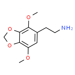 ChemSpider 2D Image | 4,7-Dimethoxy-1,3-benzodioxole-5-ethanamine | C11H15NO4