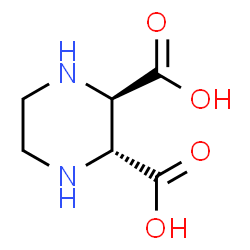 ChemSpider 2D Image | (2R,3R)-2,3-Piperazinedicarboxylic acid | C6H10N2O4