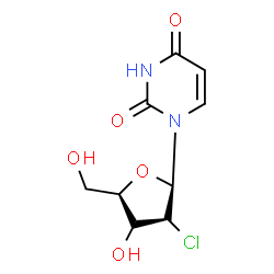 ChemSpider 2D Image | 2'-Chloro-2'-deoxyuridine | C9H11ClN2O5