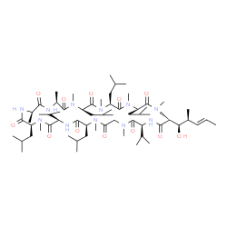 ChemSpider 2D Image | Cyclosporin D | C63H113N11O12