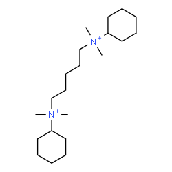 ChemSpider 2D Image | N,N'-Dicyclohexyl-N,N,N',N'-tetramethyl-1,5-pentanediaminium | C21H44N2
