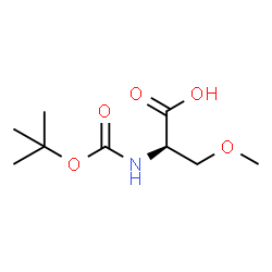 ChemSpider 2D Image | Boc-O-Methyl-D-serine | C9H17NO5