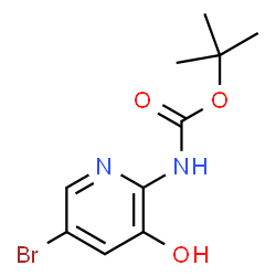 ChemSpider 2D Image | tert-Butyl (5-bromo-3-hydroxypyridin-2-yl)carbamate | C10H13BrN2O3