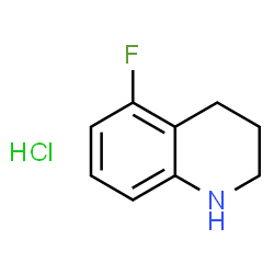 ChemSpider 2D Image | 5-Fluoro-1,2,3,4-tetrahydroquinoline hydrochloride | C9H11ClFN
