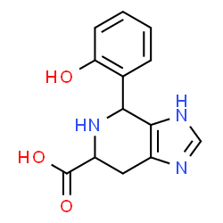 ChemSpider 2D Image | 4-(2-hydroxyphenyl)-1H,4H,5H,6H,7H-imidazo[4,5-c]pyridine-6-carboxylic acid | C13H13N3O3