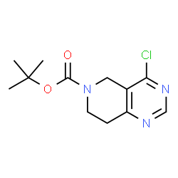 ChemSpider 2D Image | tert-butyl 4-chloro-5H,6H,7H,8H-pyrido[4,3-d]pyrimidine-6-carboxylate | C12H16ClN3O2